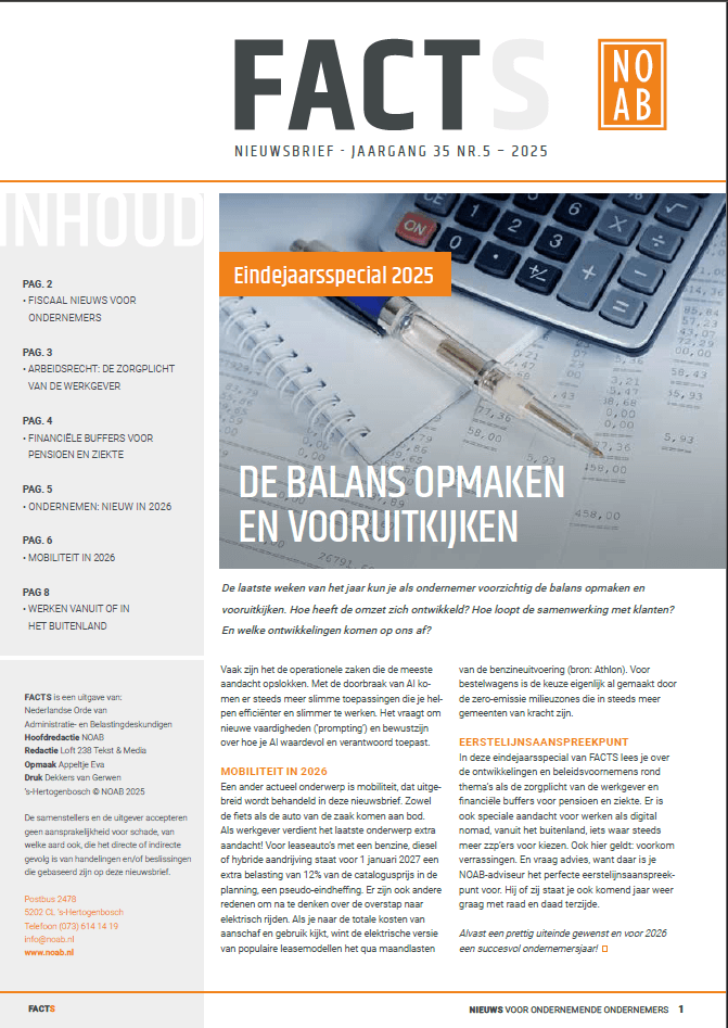 De balans opmaken en vooruitkijken – Eindejaarsspecial 2025 NOAB